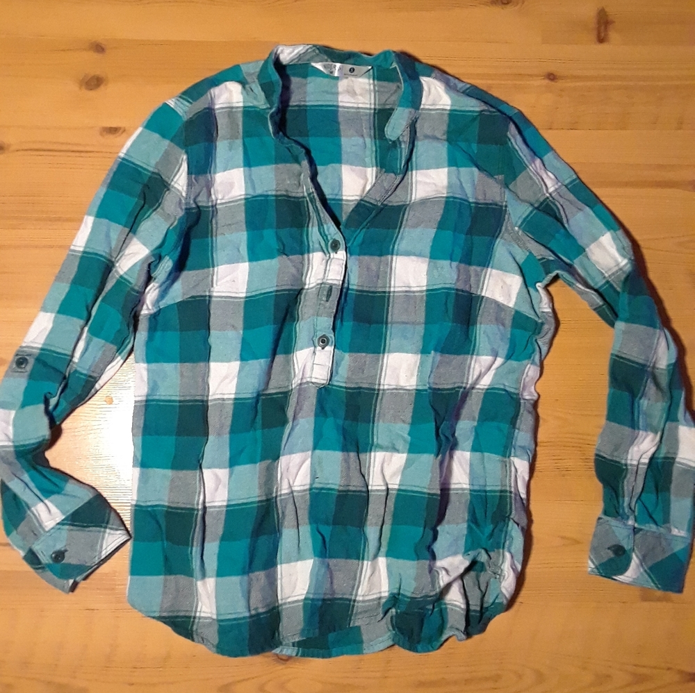 Teal flannel XS